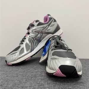 Women's Asics Gel Gray and Pink Running Shoes - Size 8  - New No Box